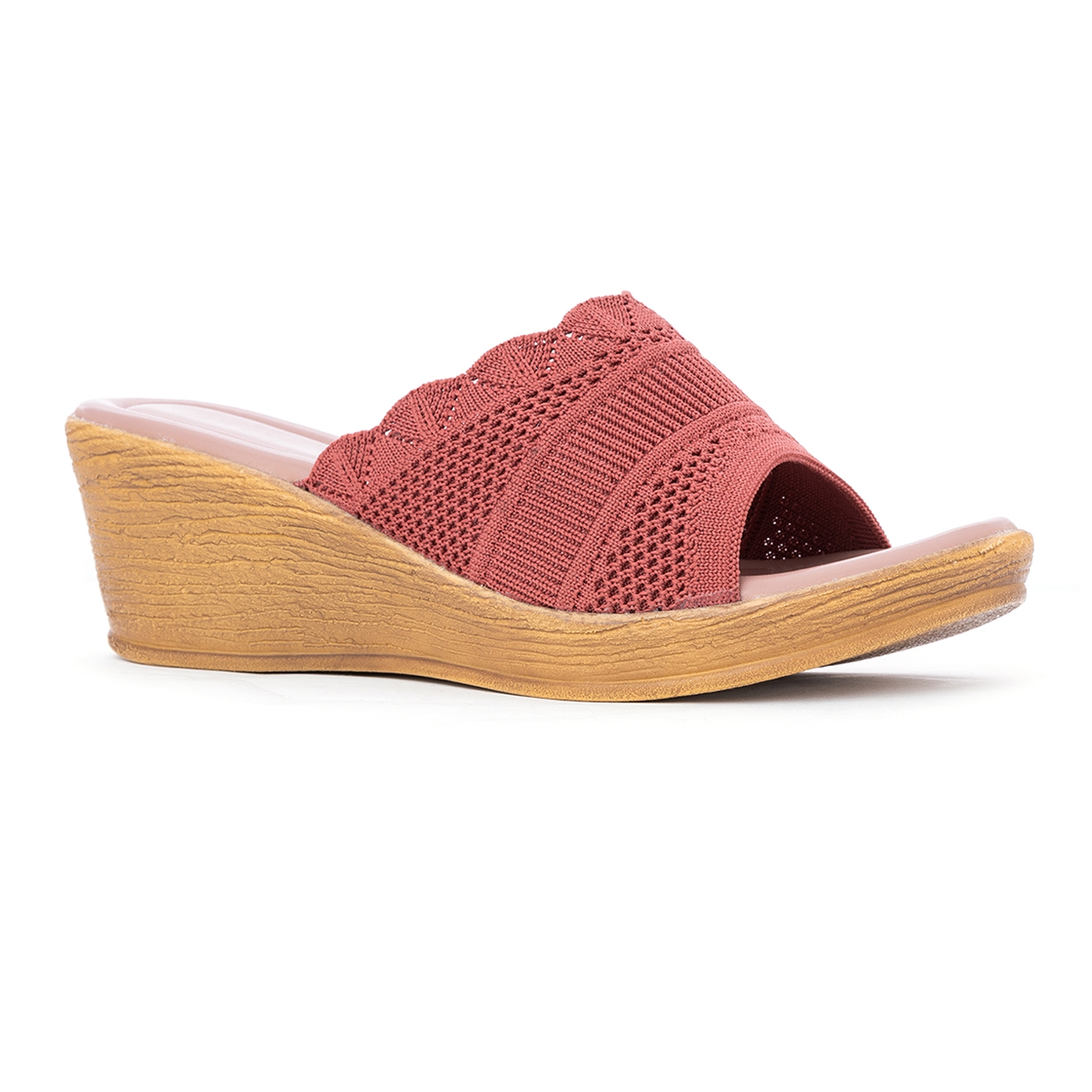 Khadim's Pink Colour Slip On / Heels having Textile Upper Material - Daily Wear Use for Women ( Size : 3 )