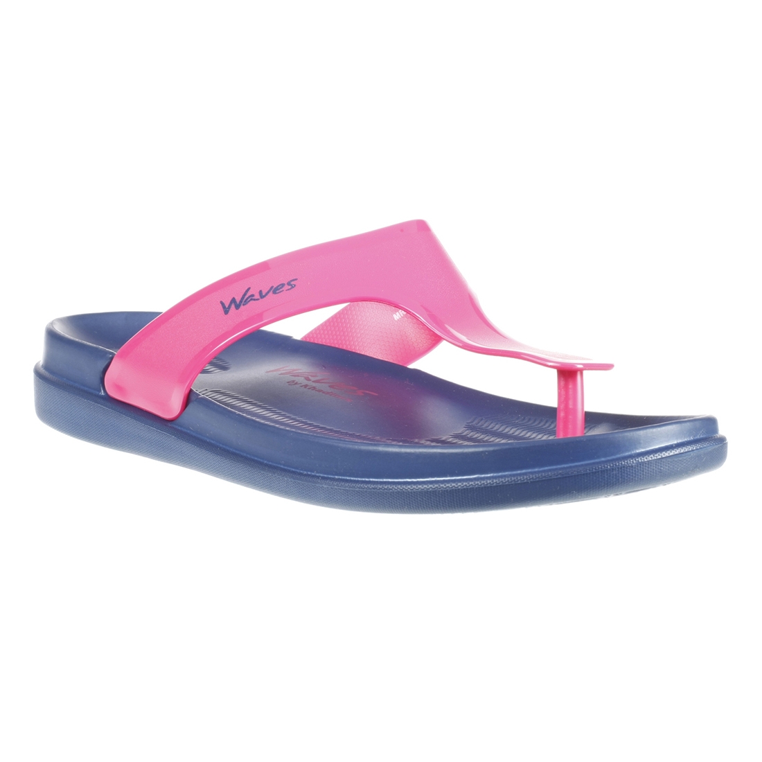 Khadim | Waves Pink Flip Flops for Women
