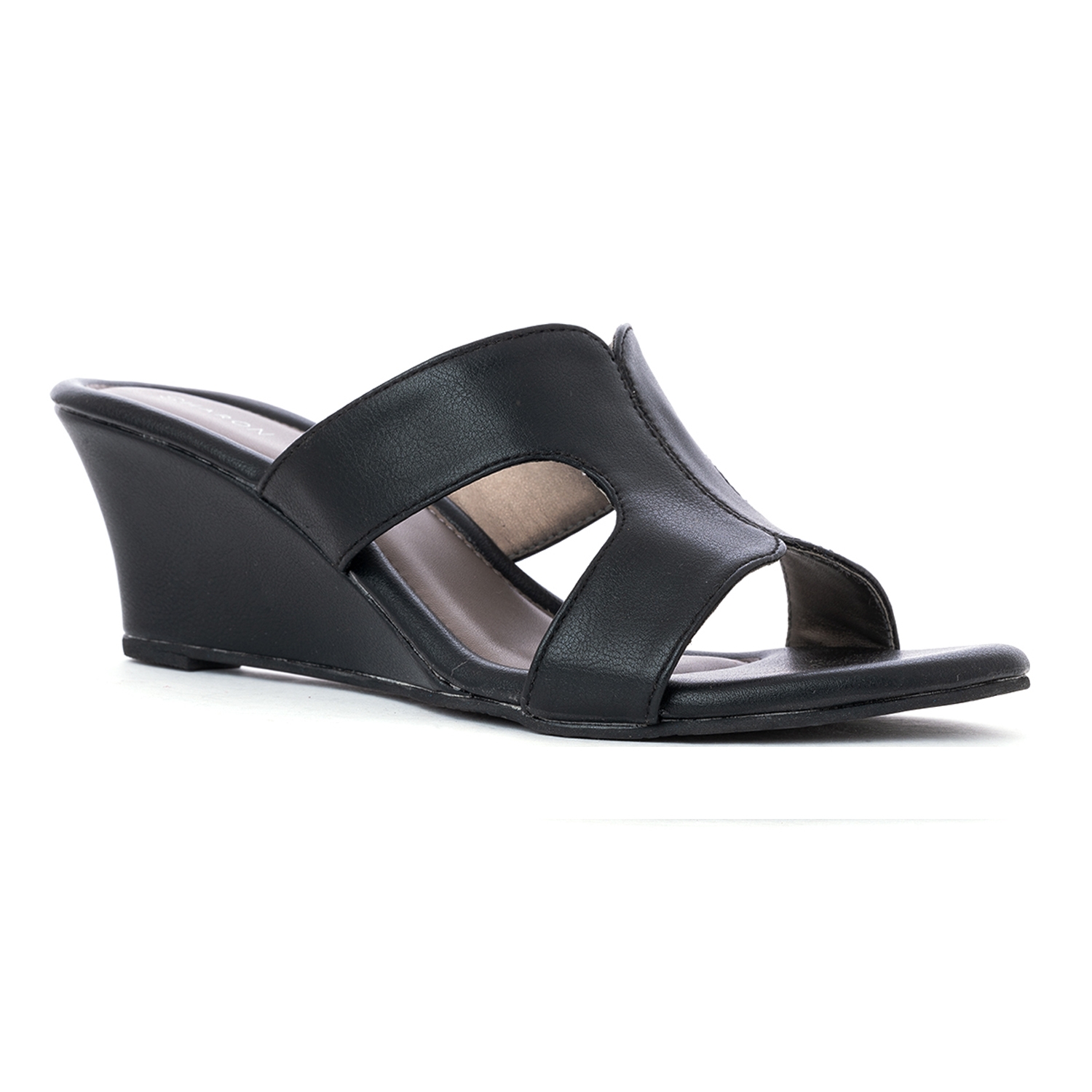 Khadim's Black Colour Slip On / Heels having Synthetic Upper Material - Casual Use for Women ( Size : 3 )