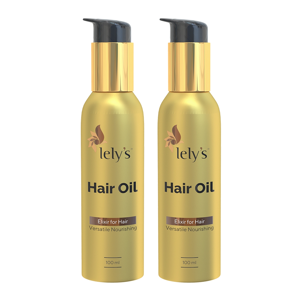 lely's | Lely’s Hair Oil For Hair Growth - Transforms Dry-Brittle Hair Into Silky, Reduces Hair Fall, Shiny And Smooth Hair, Soft And Firm Hair, Repairs Split Ends, Control Hair Damage - 100 Ml Pack of 2