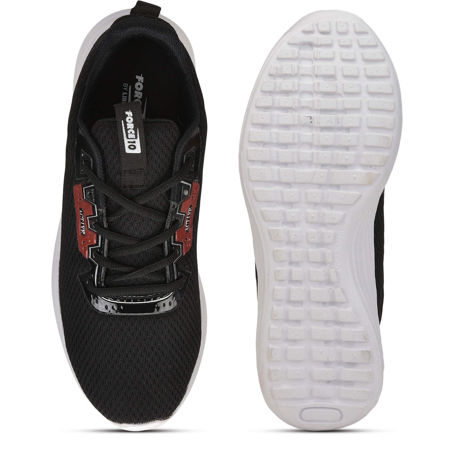 Liberty | Liberty Force 10 Black Running Shoes MTR-04 For :-  Men
