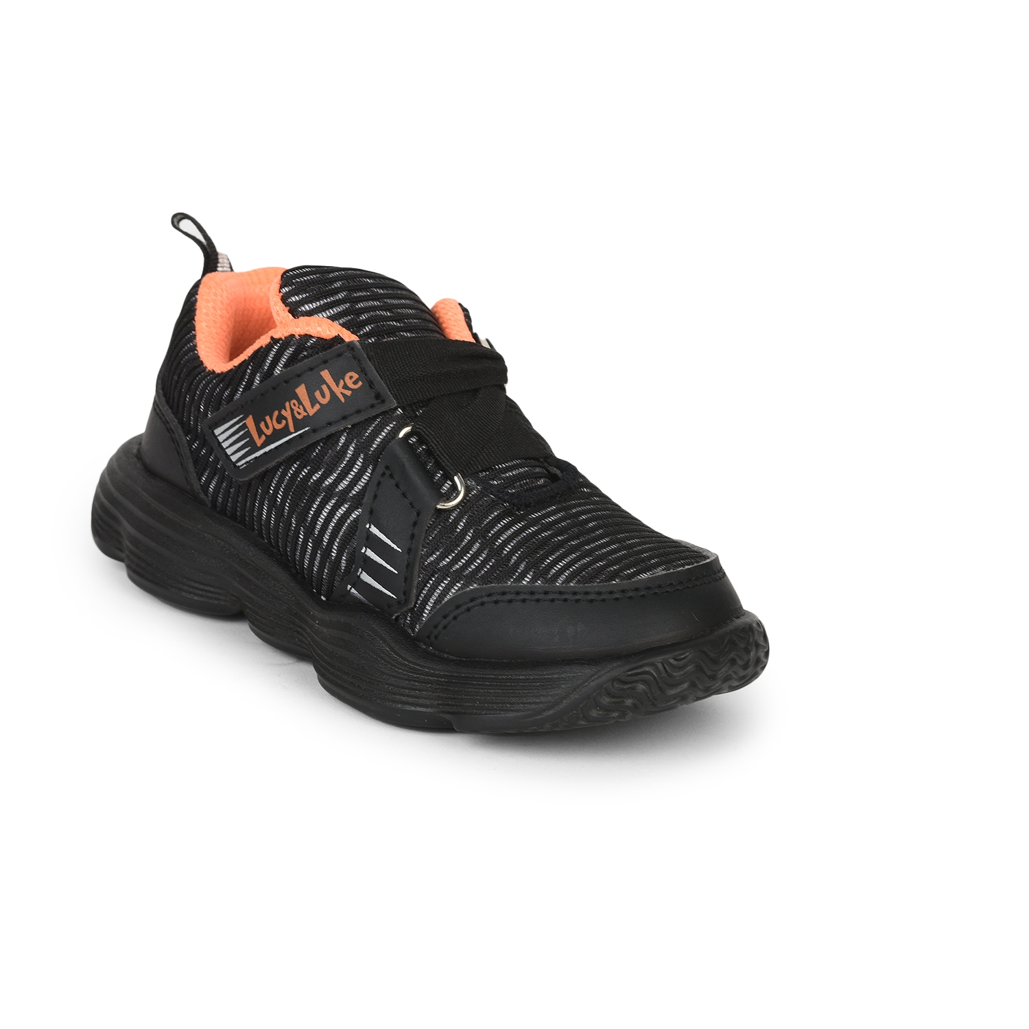Liberty | Liberty Customer Brand Black Running Shoes ROYCE-M1 For :- Boys