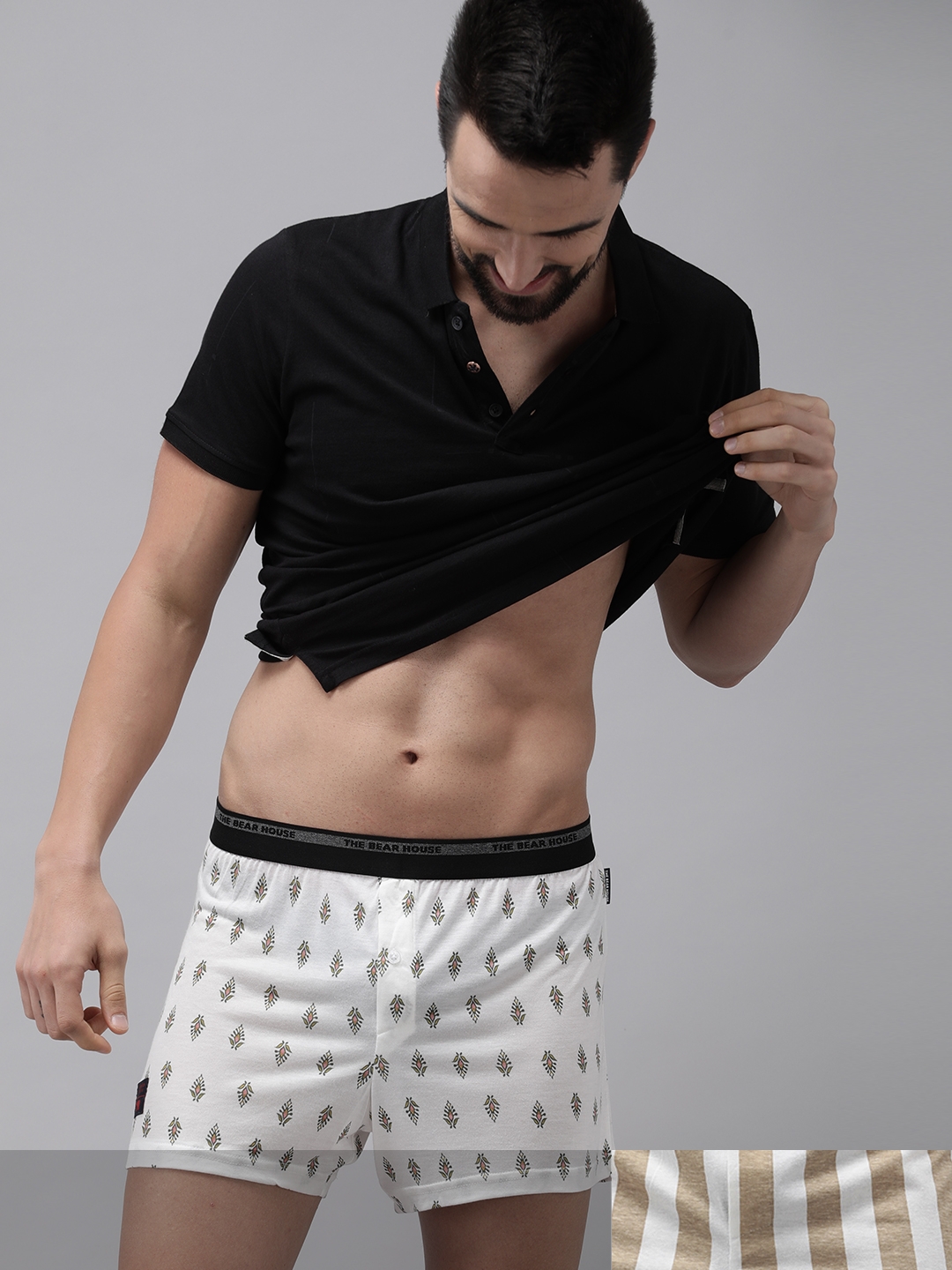 The Bear House | Men's Printed Knitted Boxers
