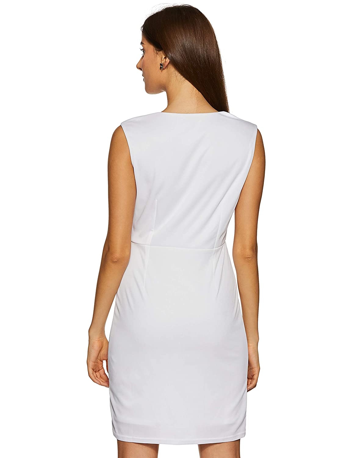 LY2 embroidered detail v-neck bodycon Dress