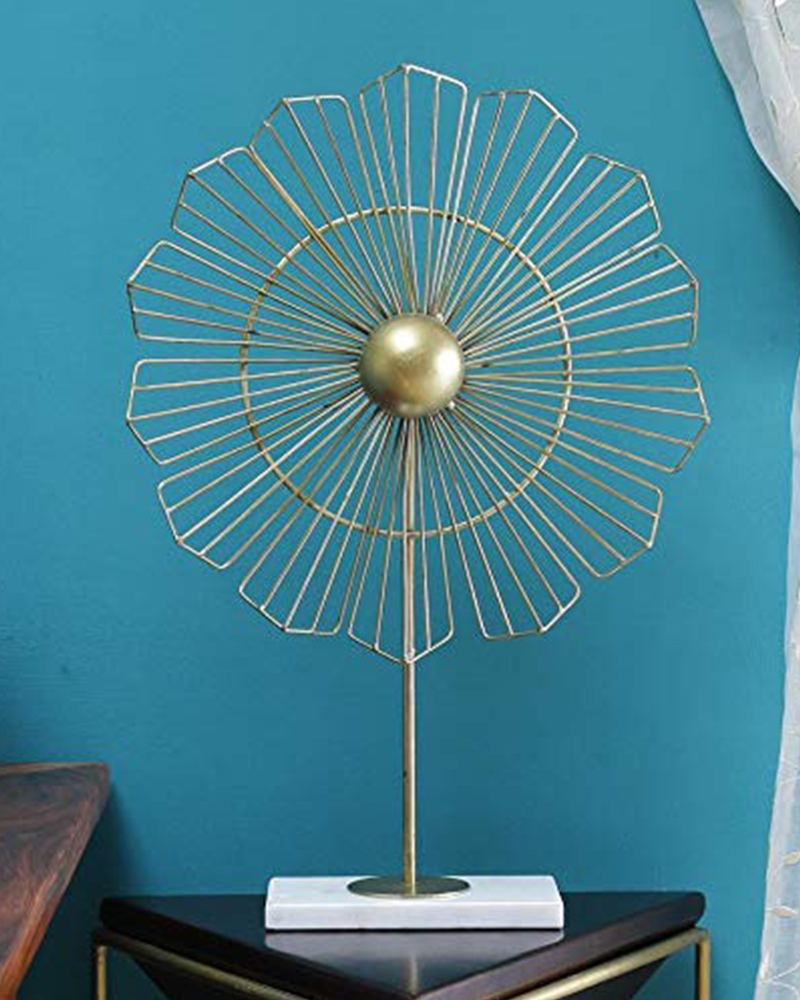 Order Happiness Gold Iron Grapevine Abstract Table Décor Showpiece For Home Decoration Living Room Bedroom Office