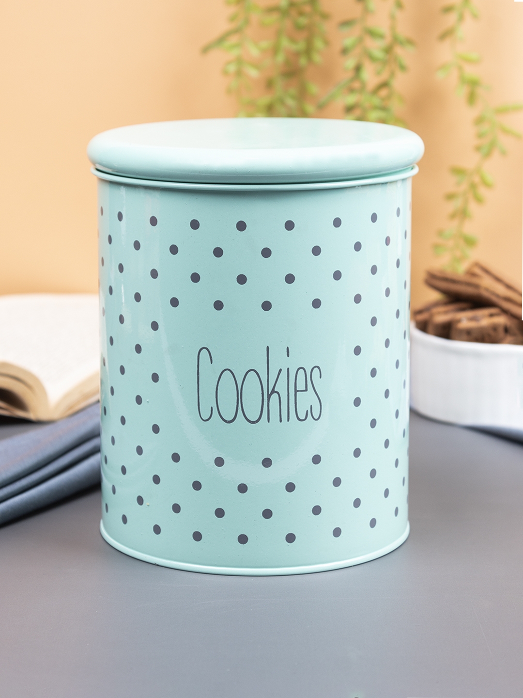Market 99 | Cookies Jar With Lid - (Green, 1700mL)