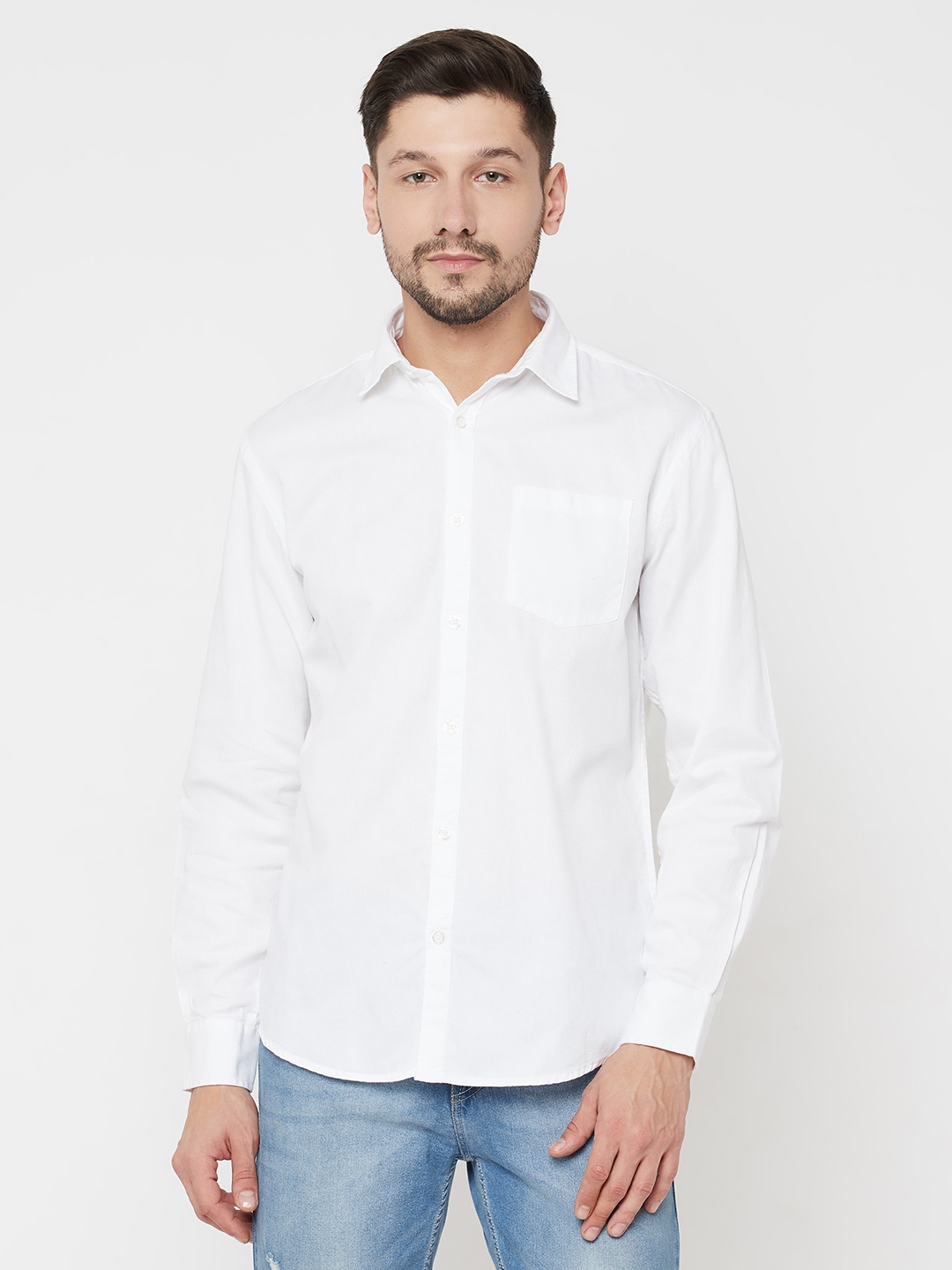 METTLE | Men WHITE Casual Shirts