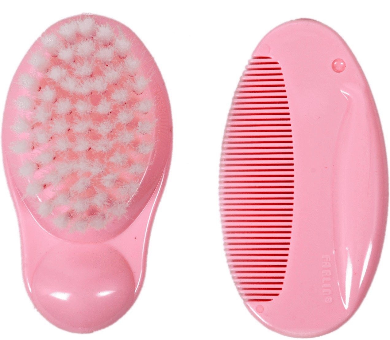 Farlin Comb & Brush Grooming Set Pink