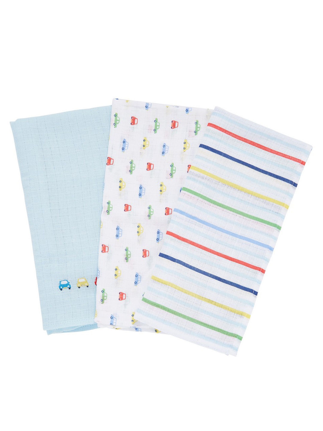 Mothercare | On The Road Muslins - Pack of 3
