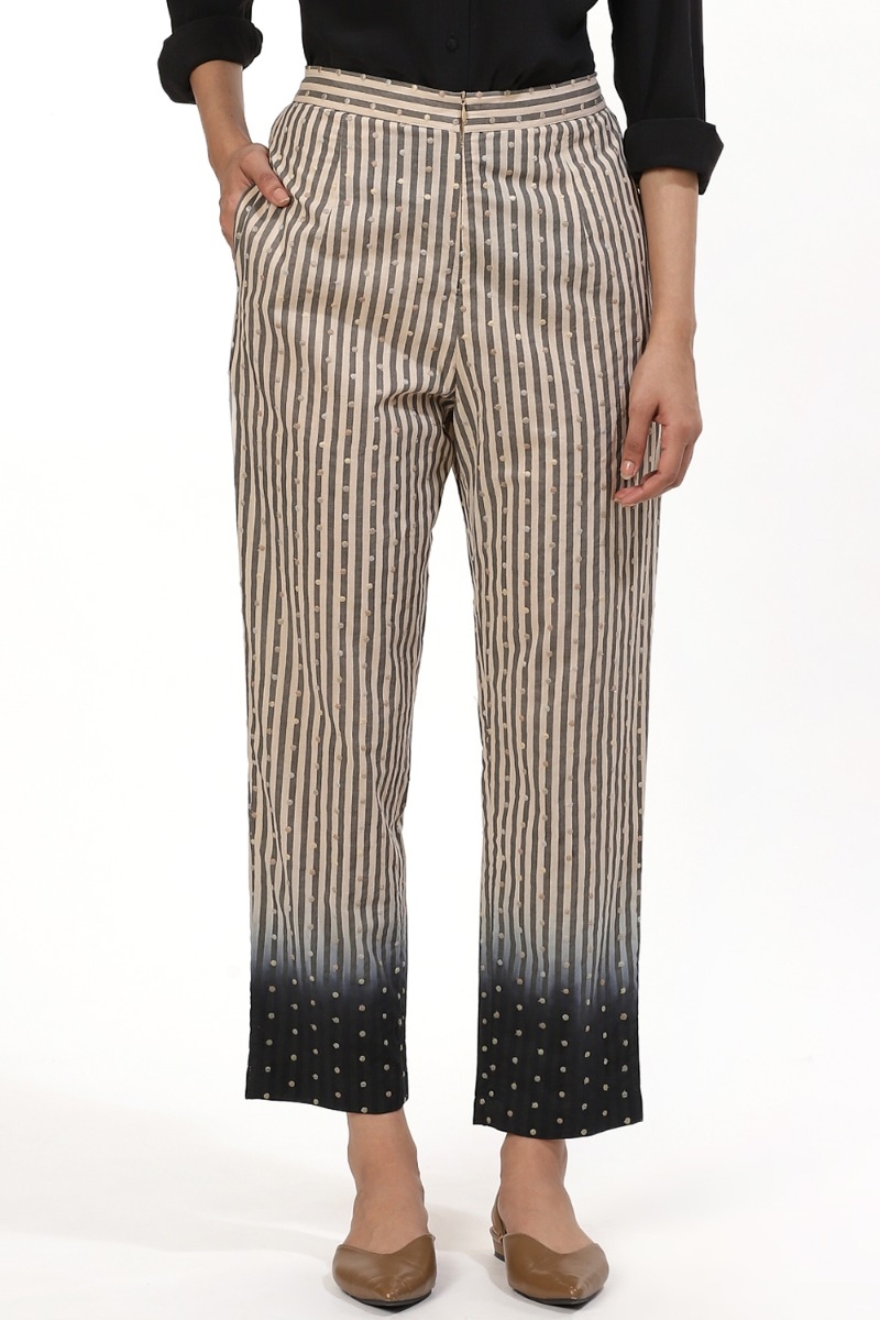 ABRAHAM AND THAKORE | Dot Embroidered Pants