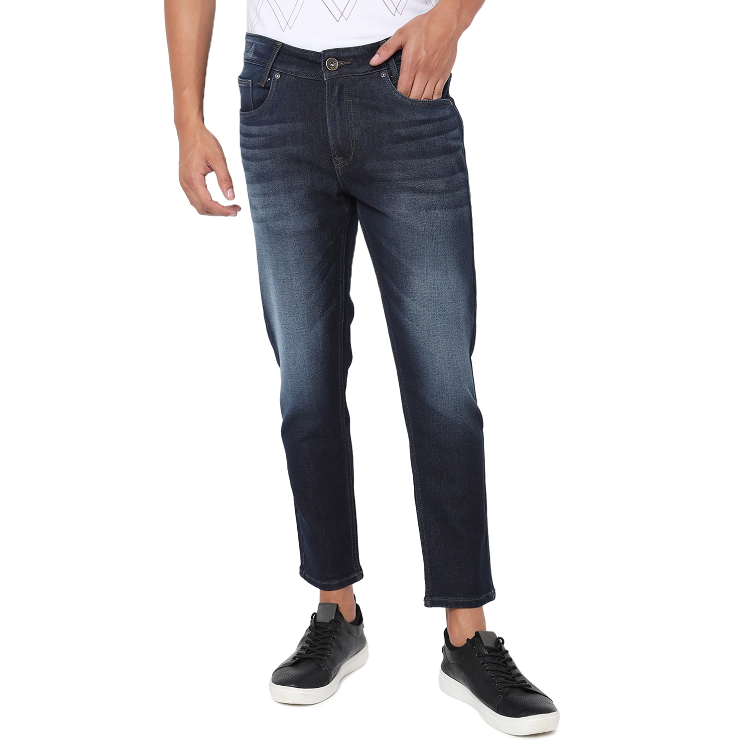 MUFTI | Men's Blue Straight Fit Jeans