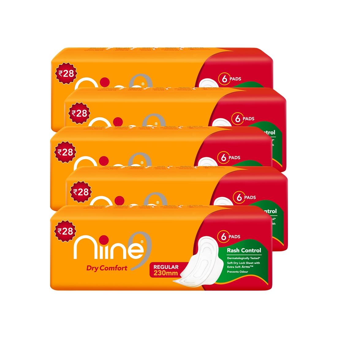NIINE | Niine Regular Sanitary Pads for Women (Pack of 5)