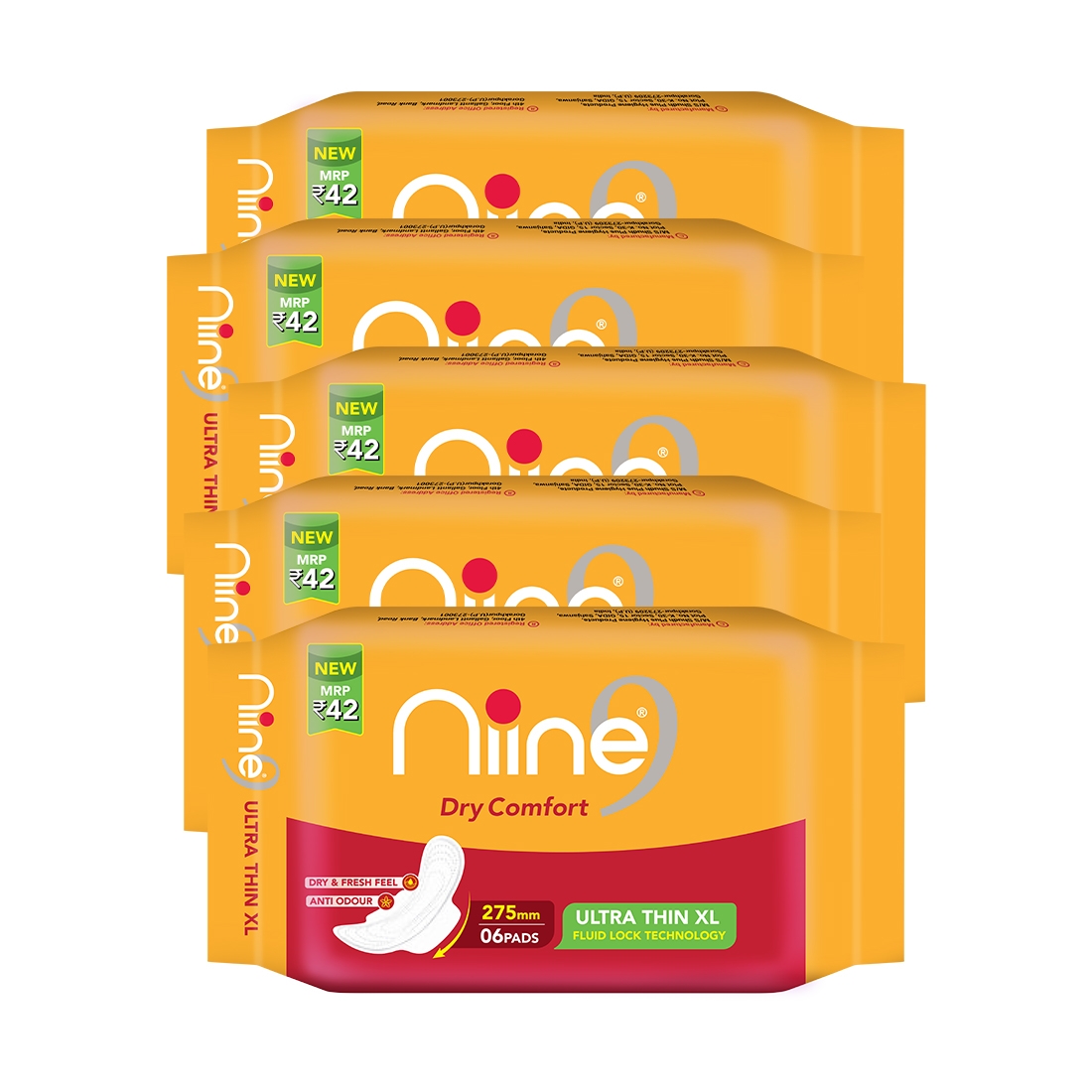 NIINE | Niine Ultra Thin Sanitary Pads for Women (Pack of 5)