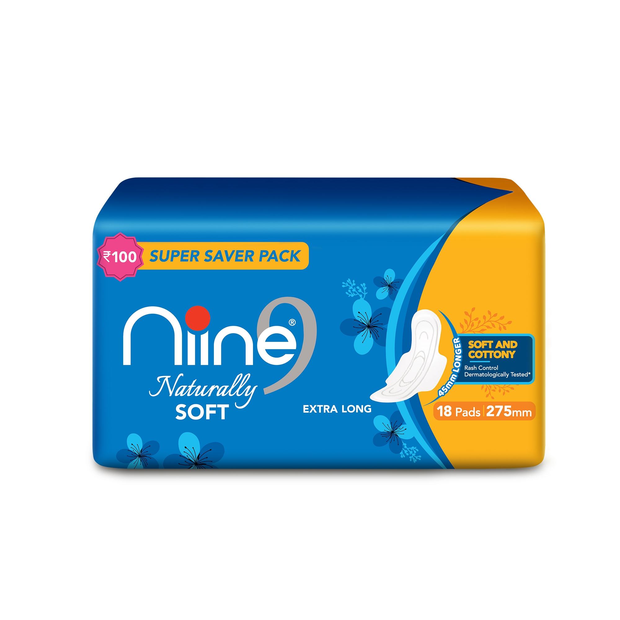 NIINE | Niine Naturally Soft Extra Long Sanitary Pads for Women