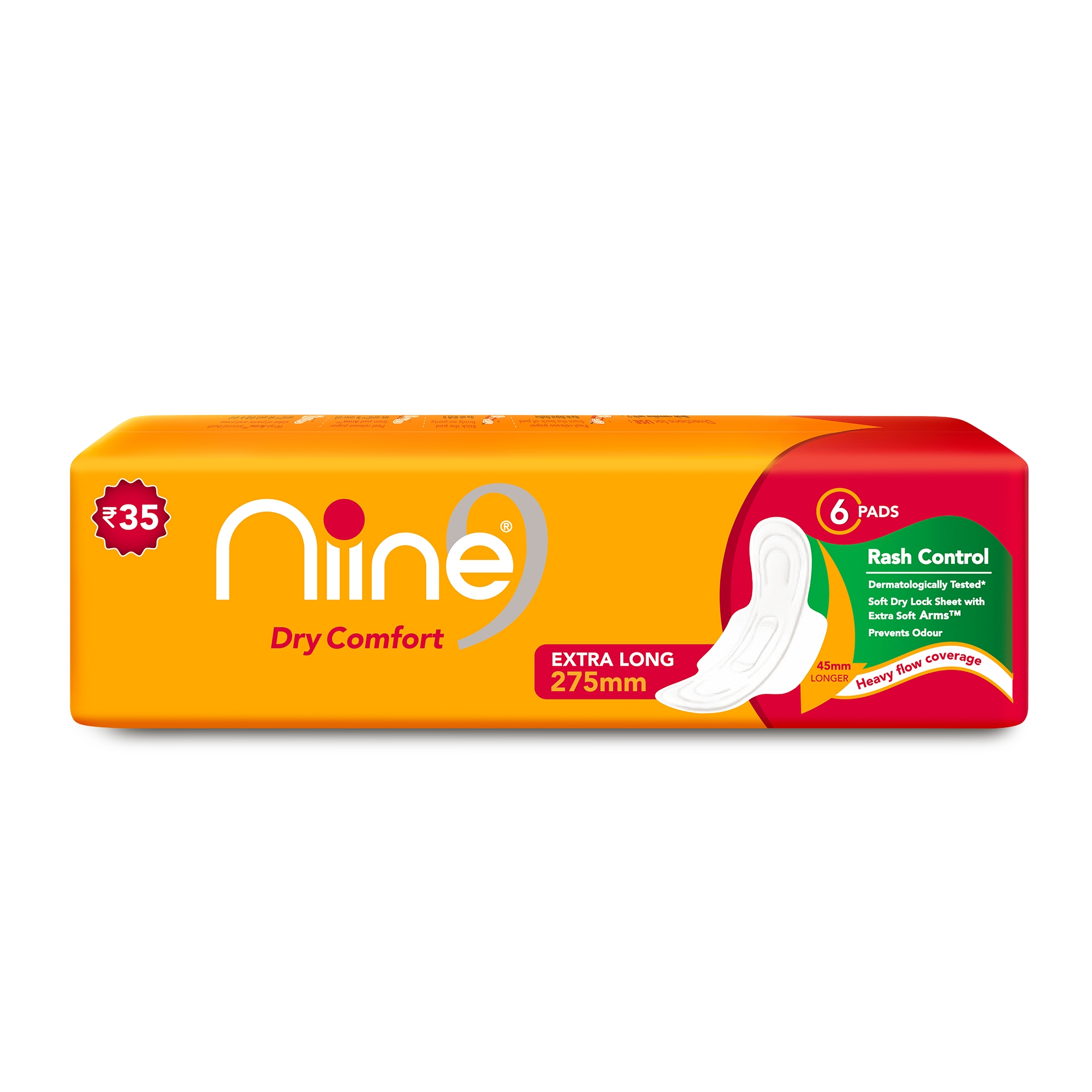 NIINE | Niine Extra Long Sanitary Pads for Women (Single Pack)
