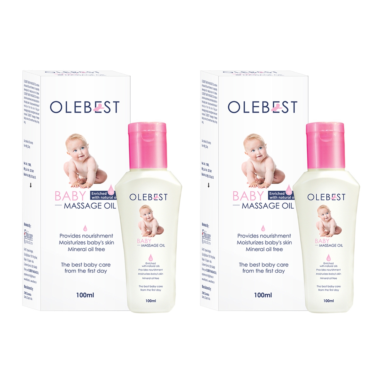 OLEBEST | OLEBEST Baby Massage Oil Pack Of 2