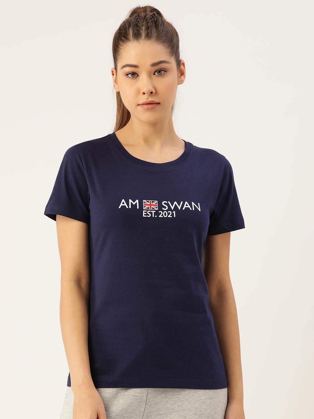 Am Swan | Premium Cotton Printed Half Sleeve T-Shirts