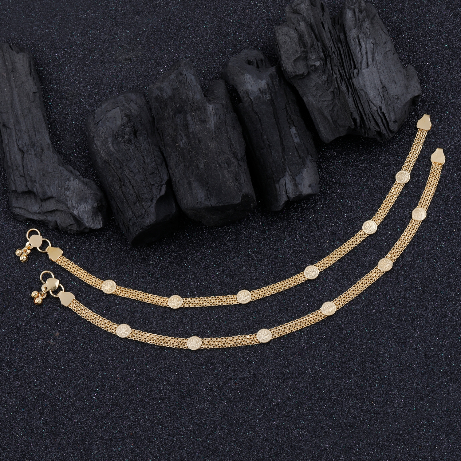 Paola Jewels | Paola Gold Plated Delicated Traditional Designer Anklet for Women And Girl