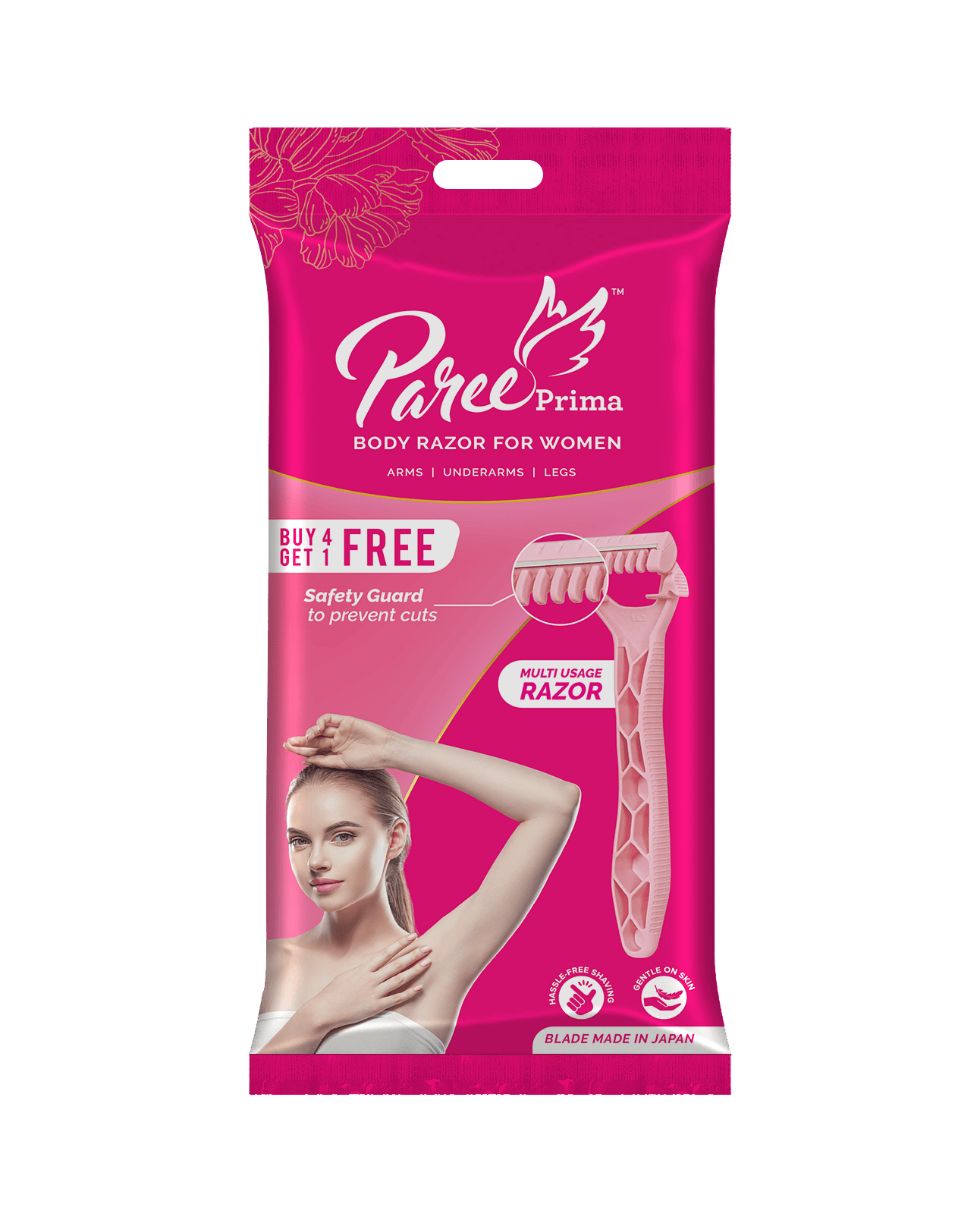 Paree | Paree Prima Premium Full Body Razors for Women - Pack of 5