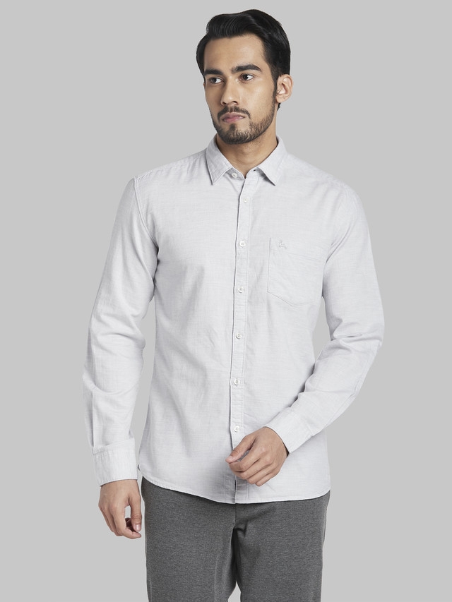 PARX | Parx Medium Grey Slim Fit Shirt
