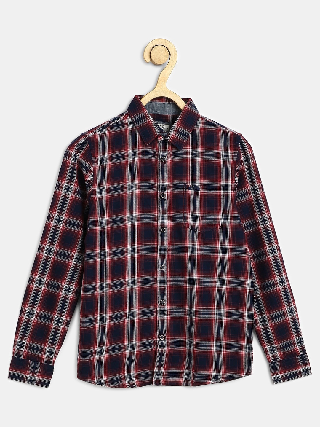 Pepe Jeans | Blue Checked Casual Shirt