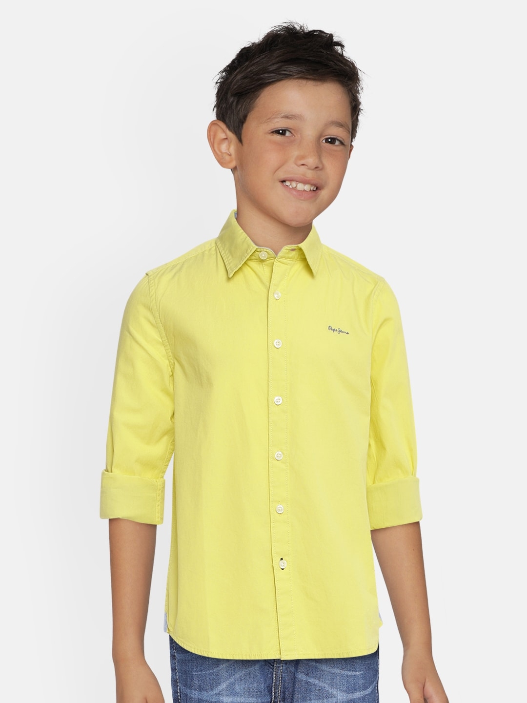 Pepe Jeans | Yellow Solid Casual Shirt