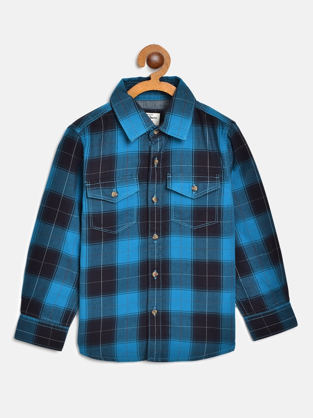 Pepe Jeans | Blue Checked Casual Shirt