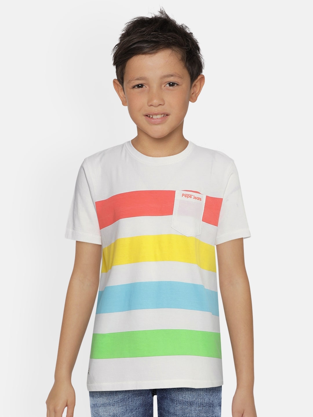 Pepe Jeans | White Striped T-Shirt