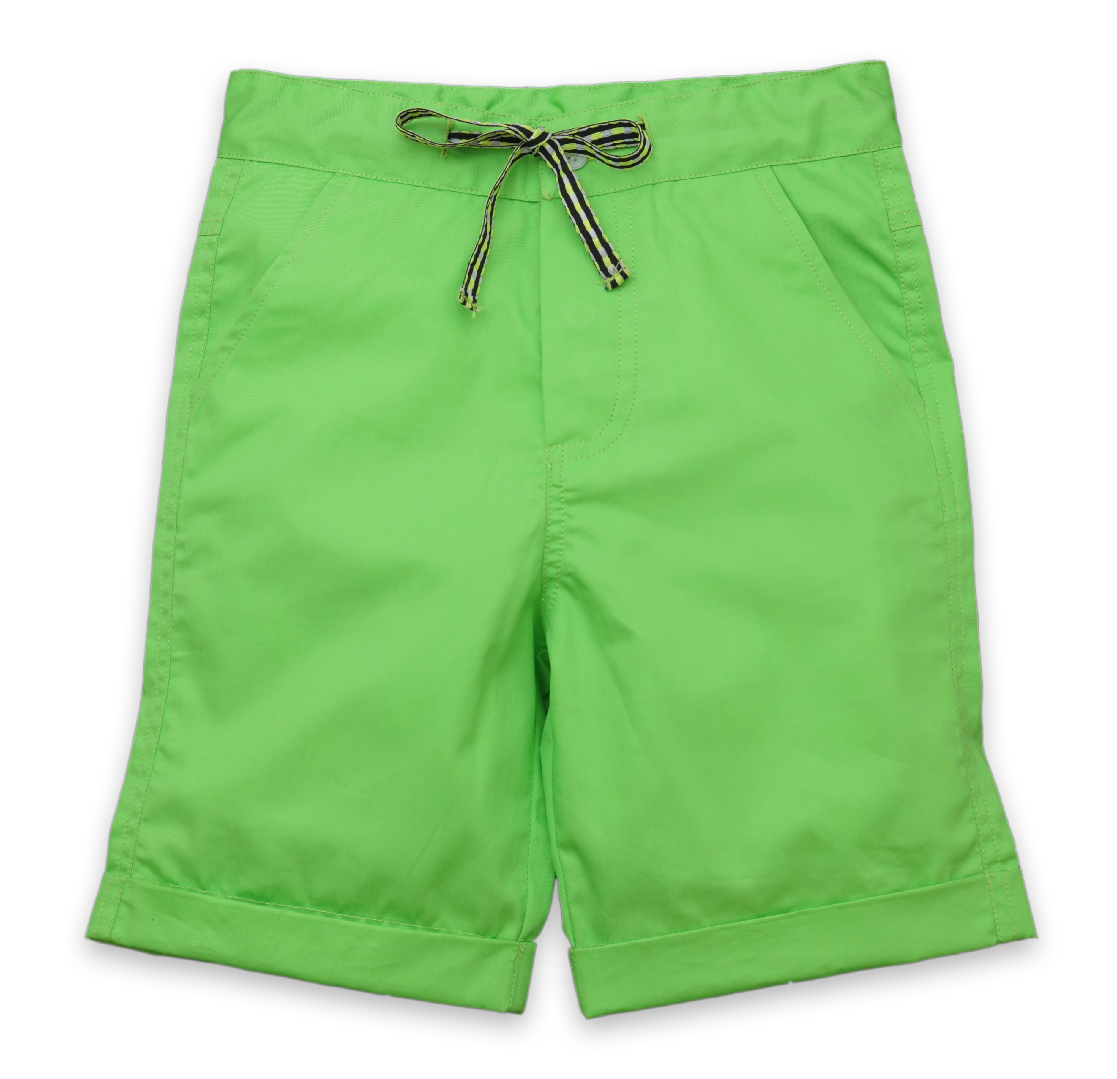 Popsicles Clothing | Popsicles Chartreuse  Shorts Regular Fit For Boys - Green