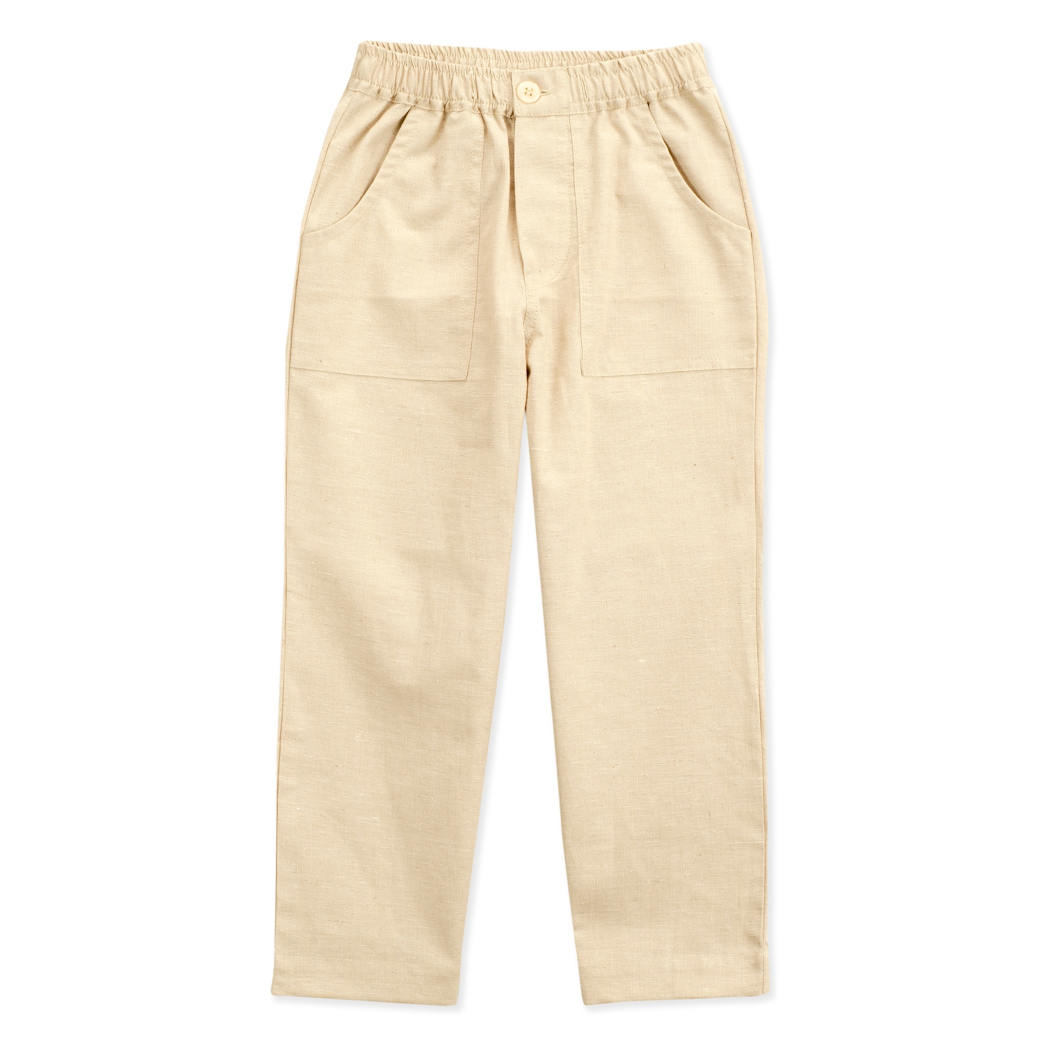 Popsicles Clothing | Popsicles Boys Linen Sand Lounge Pants - Beige