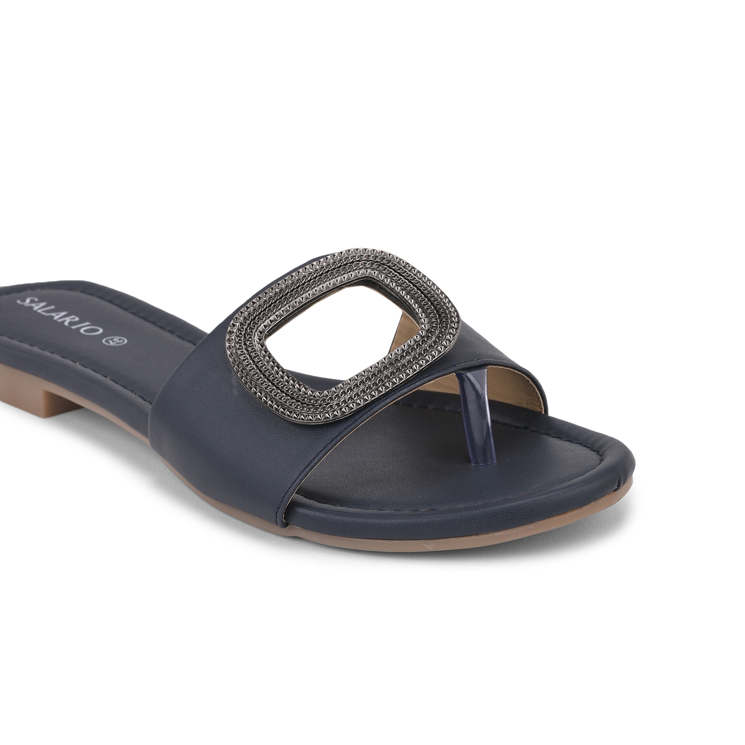 SALARIO | Black Slip On Sandals