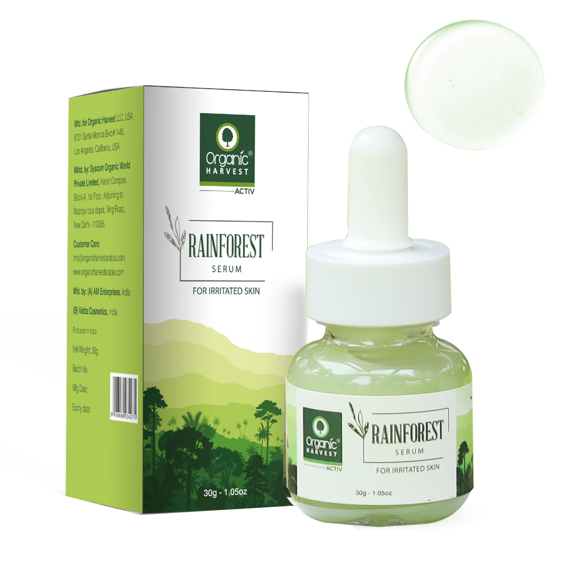 Organic Harvest | Organic Harvest Rainforest Serum For Irritated Skin, 30gm