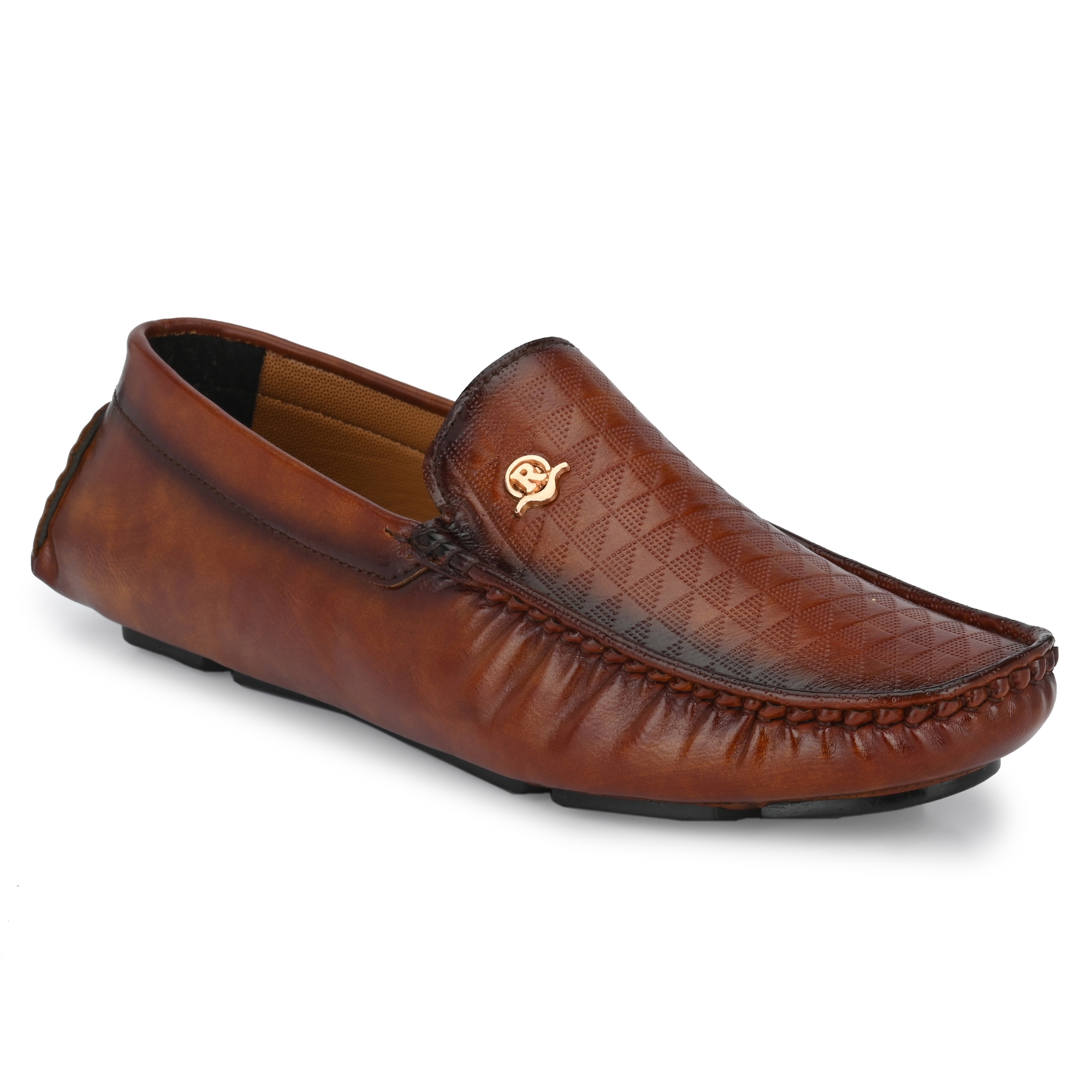 RAY J | RAY J Tan Slip On Loafers For Men