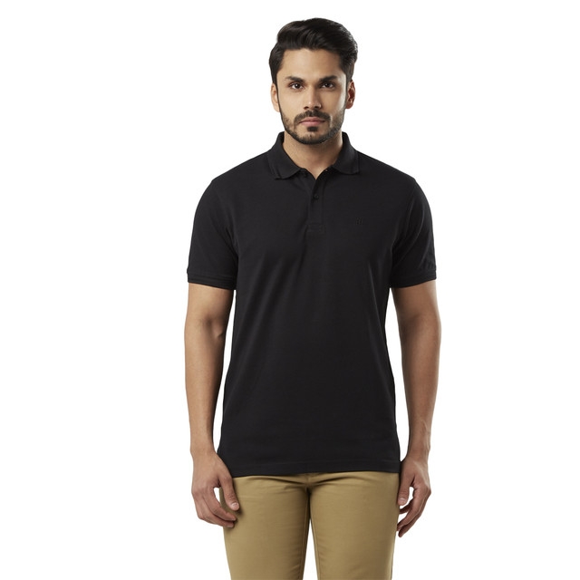 Raymond | Black Solid T-Shirt