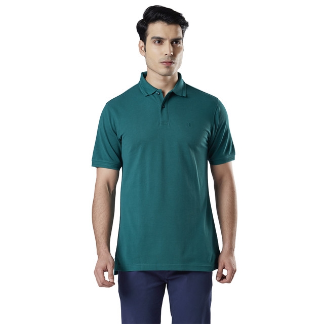 Raymond | Green Solid T-Shirt