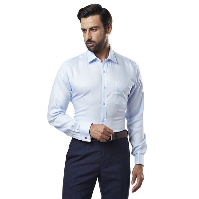 Raymond | Raymond Medium Blue Contemporary Fit Shirt