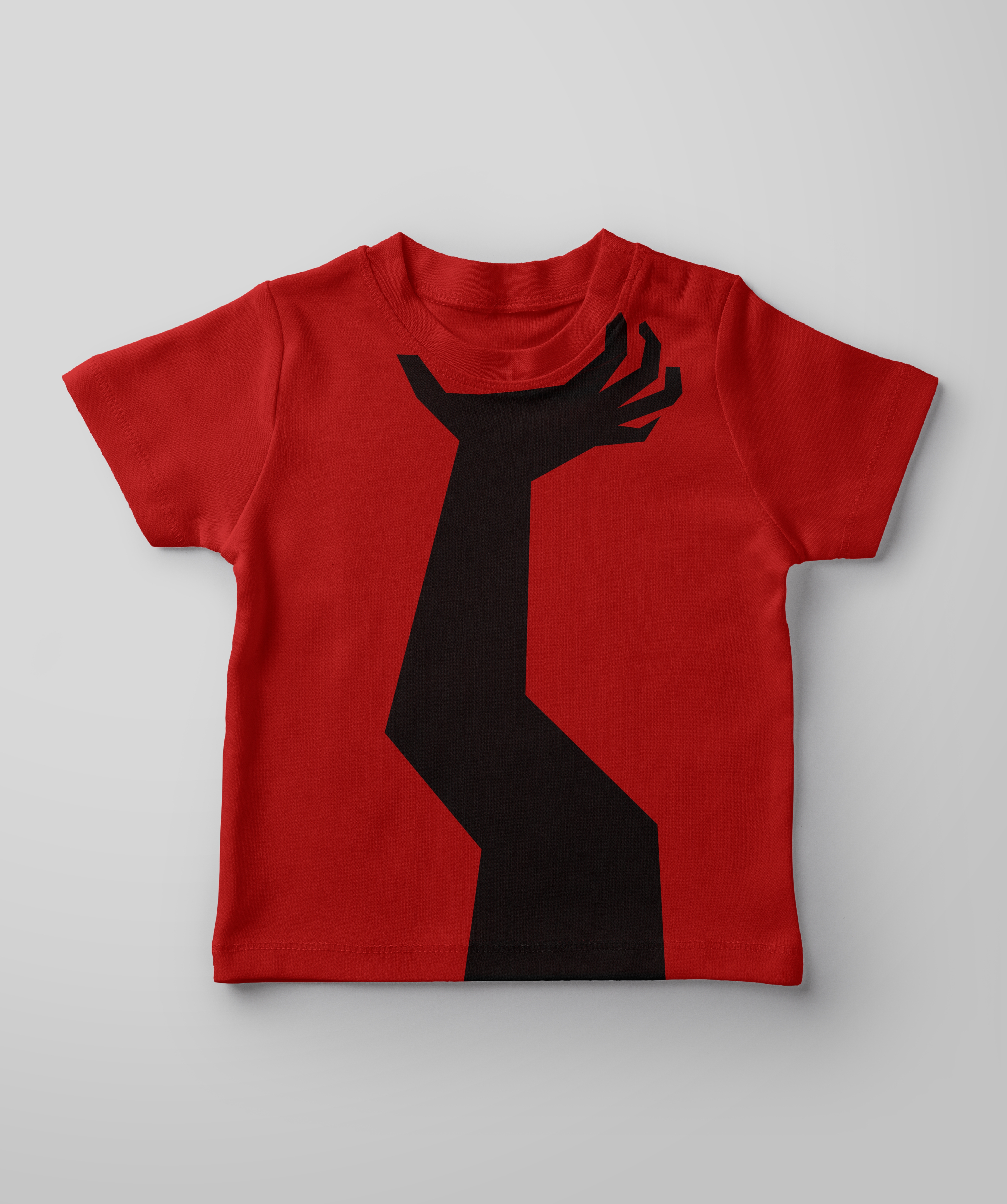 UrGear | UrGear Kids Red Hand Printed Cotton T-Shirt