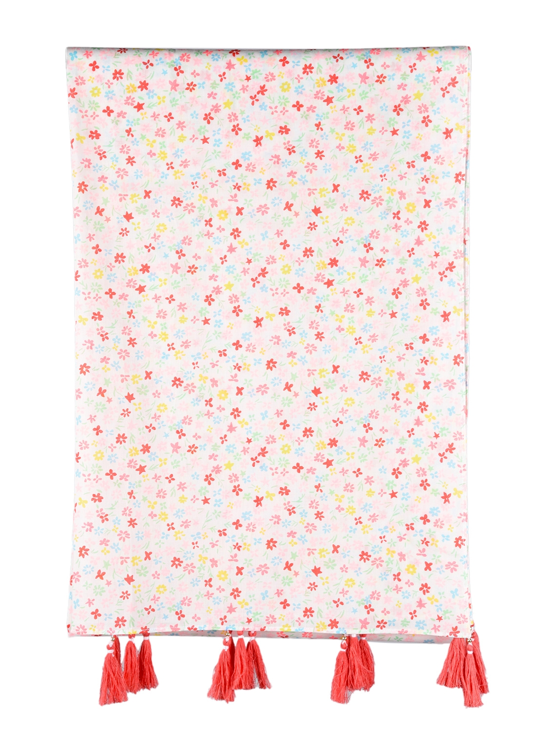 RHYSLEY | Rhysley Multi Coloured Floral Printed Pure cotton Voile Stole