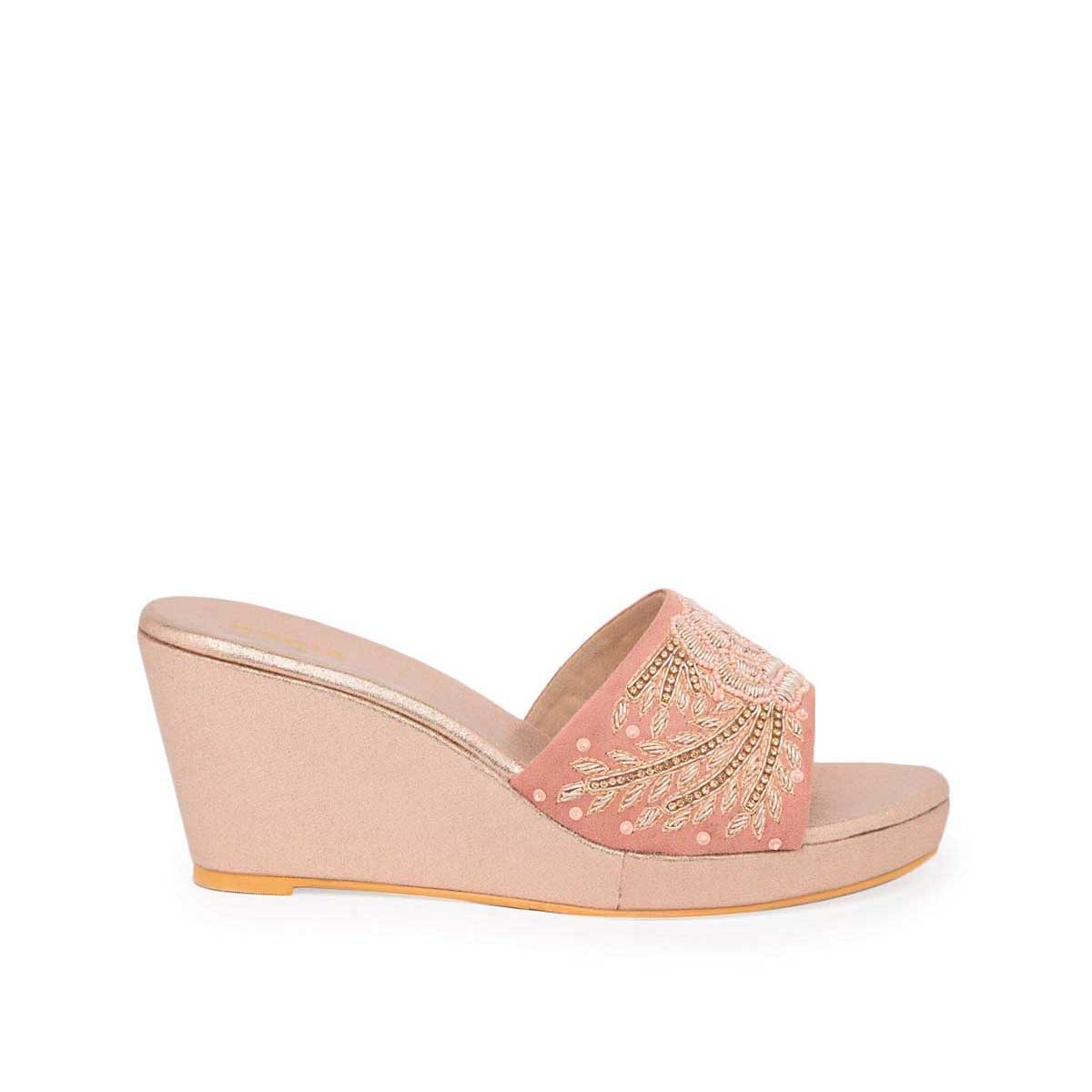 Rocia | Womens Embroidered Wedge Heels