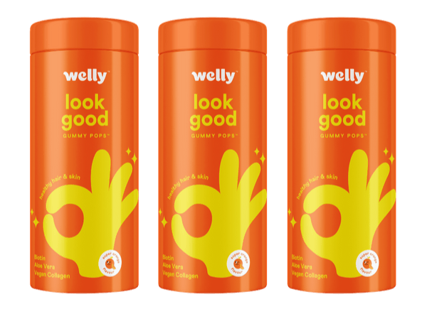 Welly Nutrition | Welly Look Good Gummy Pops Trio Pack | Hair, Skin & Nails