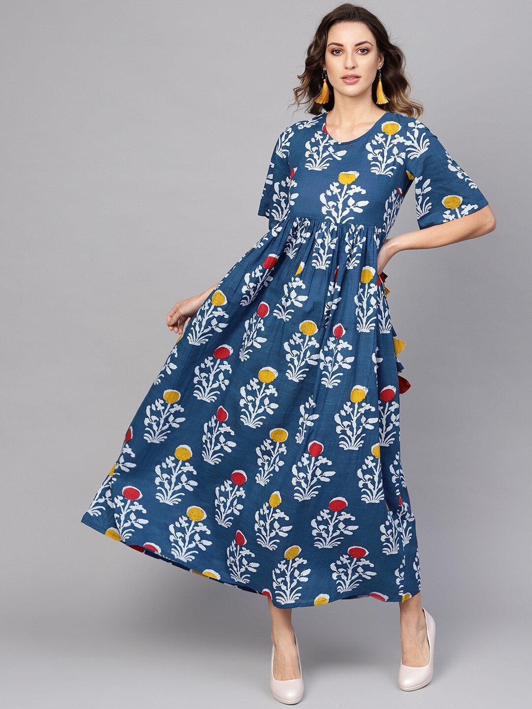 ANTARAN | Antaran Women Maxi Blue Dress