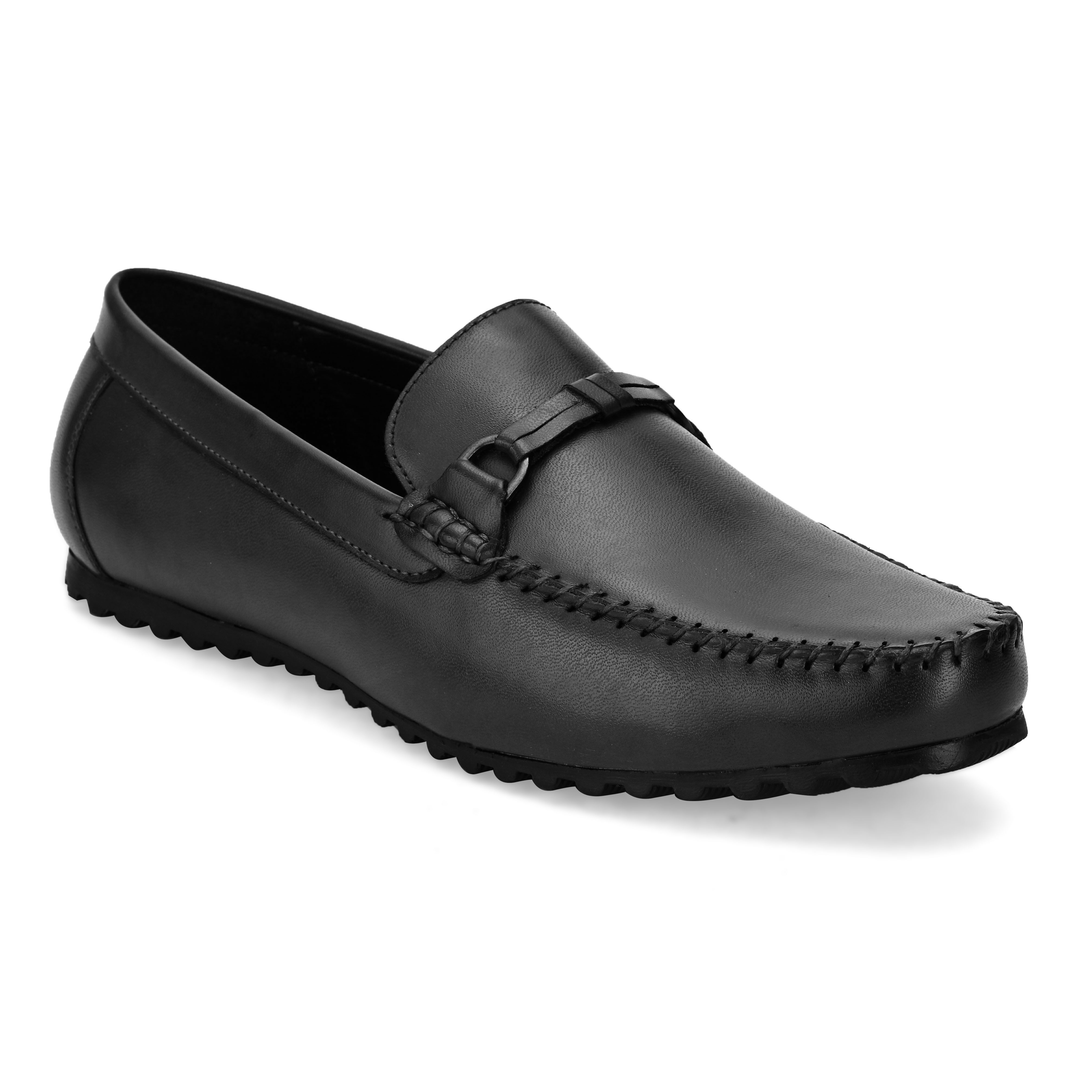 San Frissco | San Frissco Men Faux Leather Code Black Driving Loafers