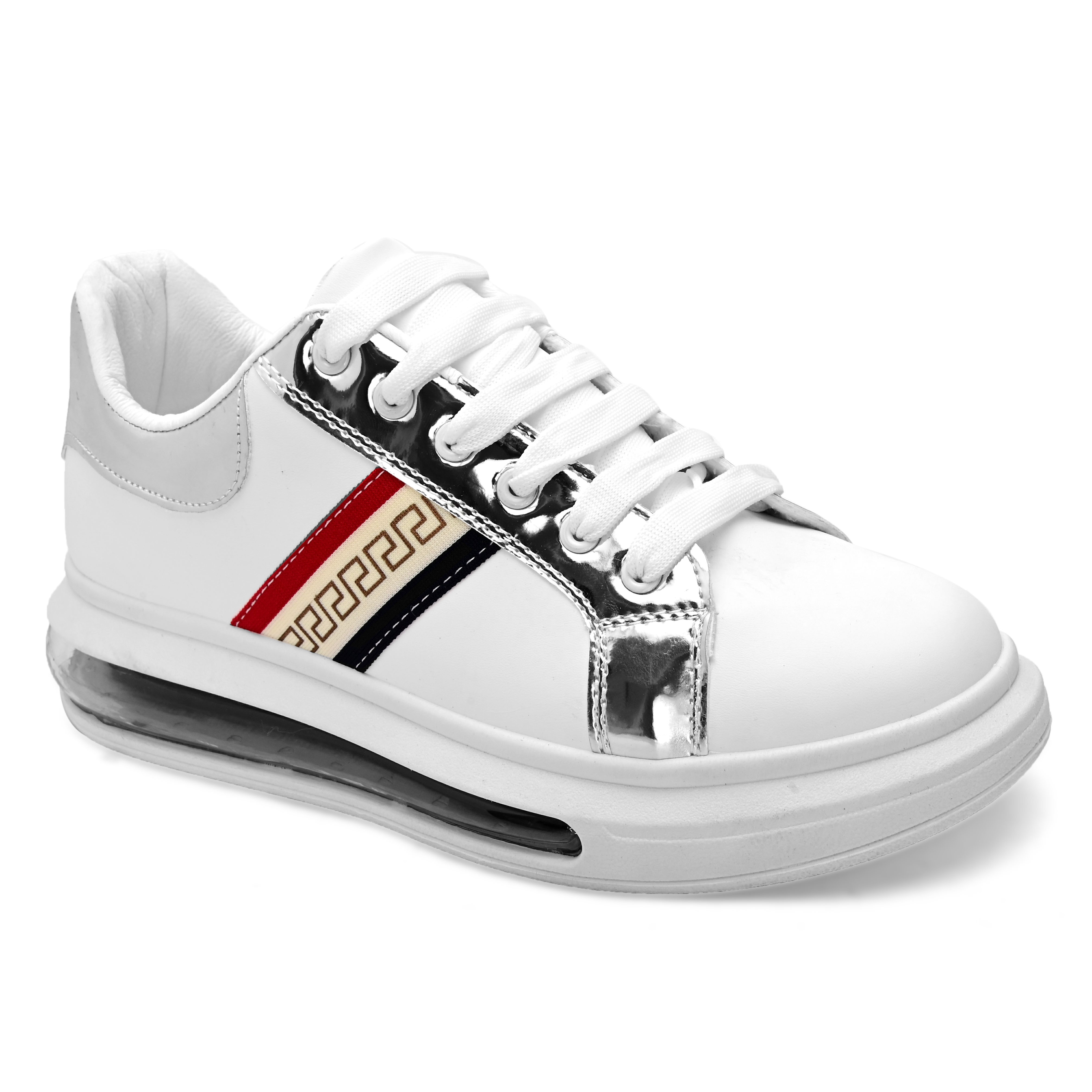 San Frissco | San Frissco Men Faux Leather Allure White Sneakers