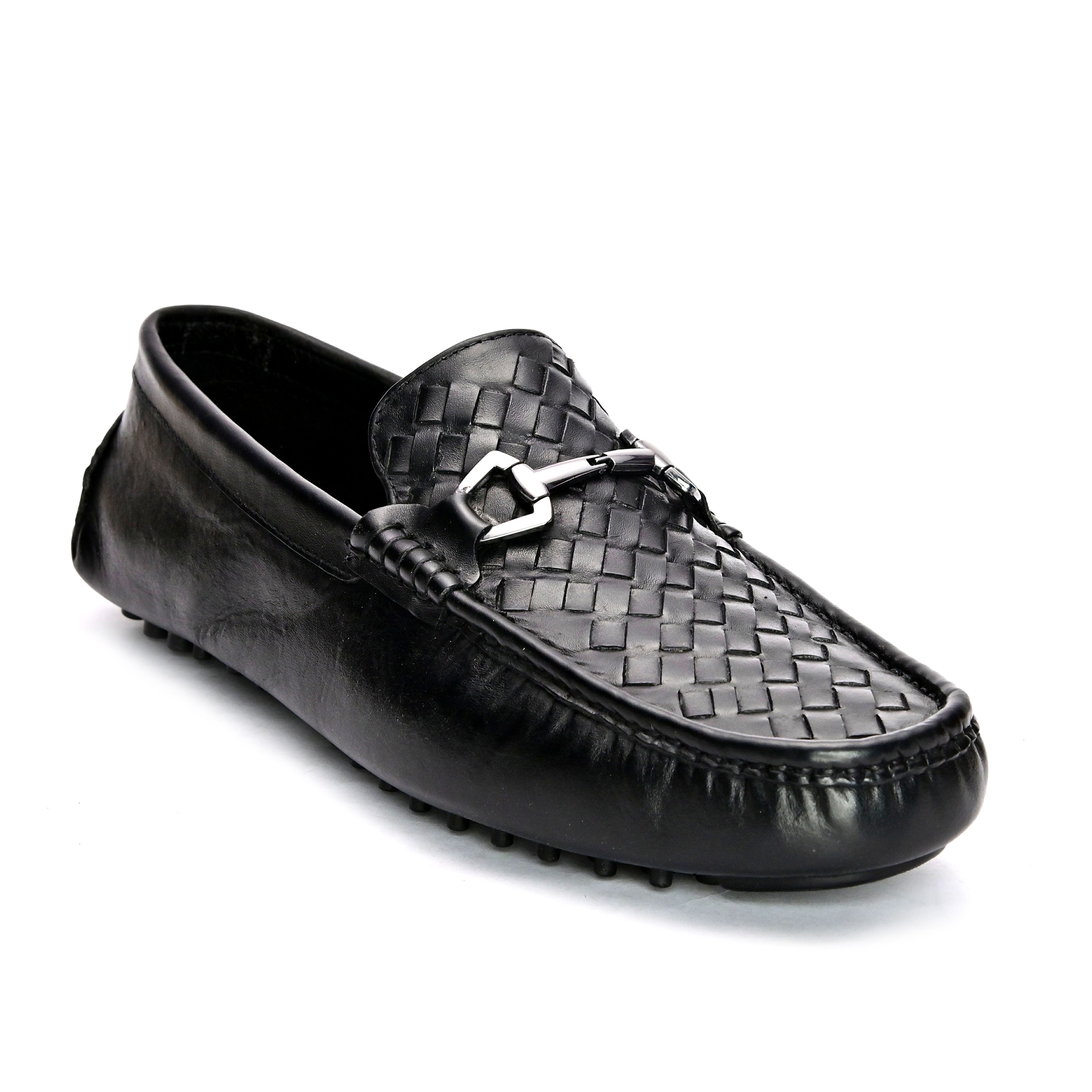 San Frissco | San Frissco Men Italian Leather Hammel Textured Loafers