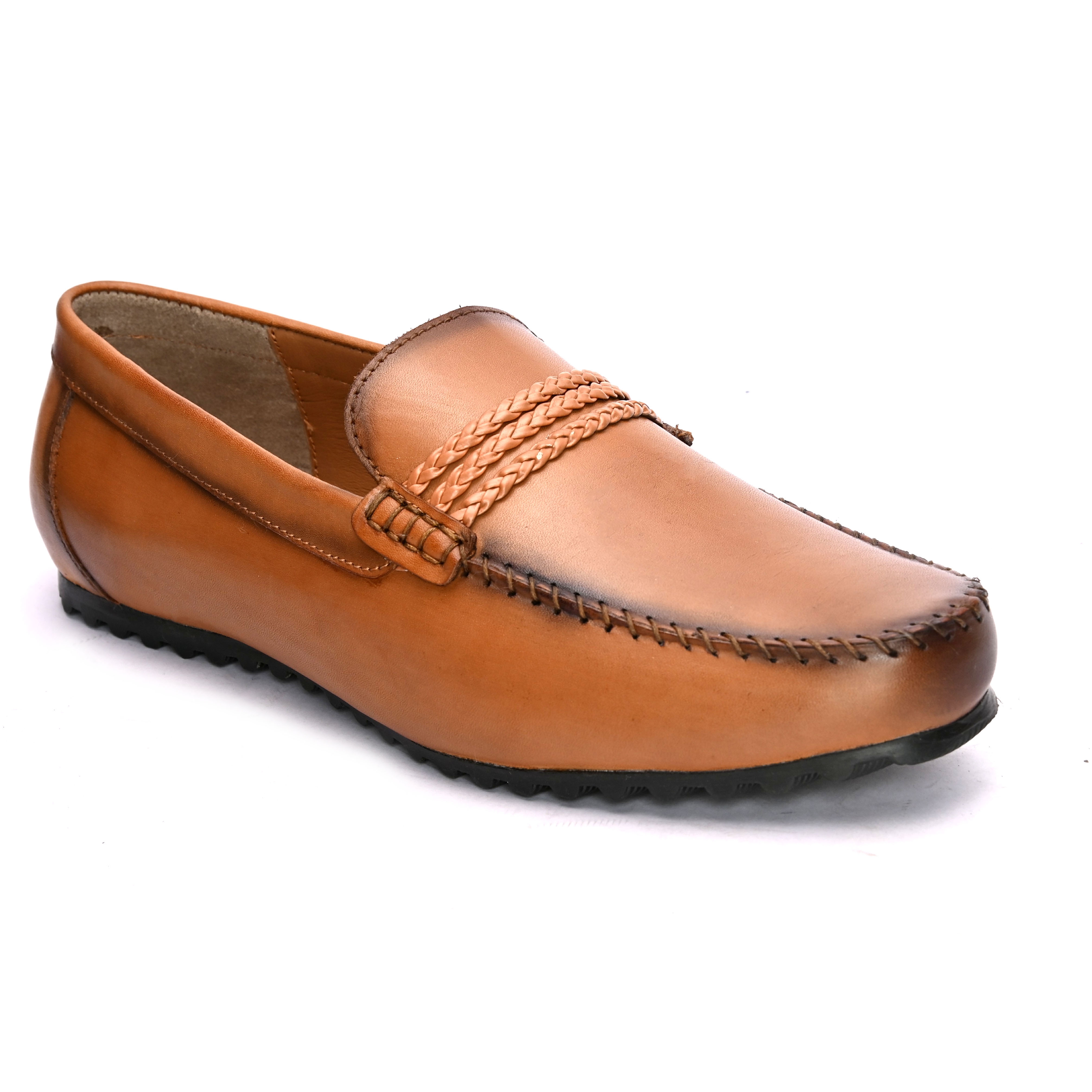 San Frissco | San Frissco Men Italian Leather Goblit Tan Loafers