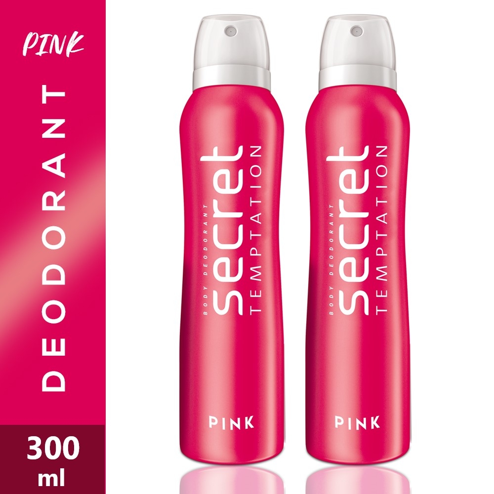 Secret Temptation Pink Deodorant Combo for Women, Pack of 2 (150ml Each)