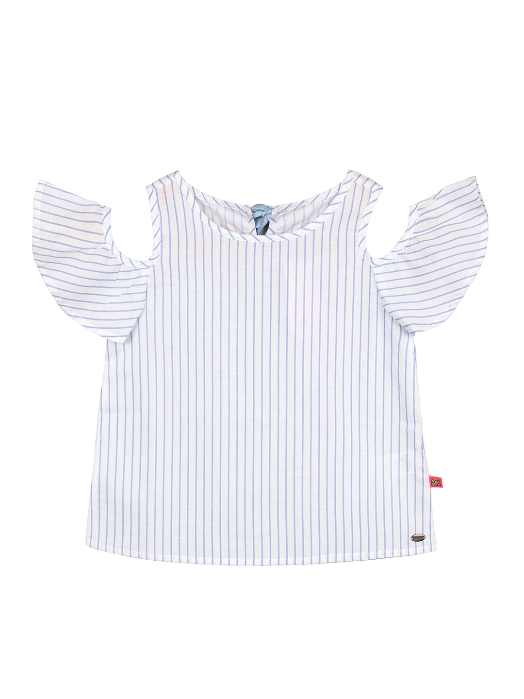 Budding Bees | White Striped Top