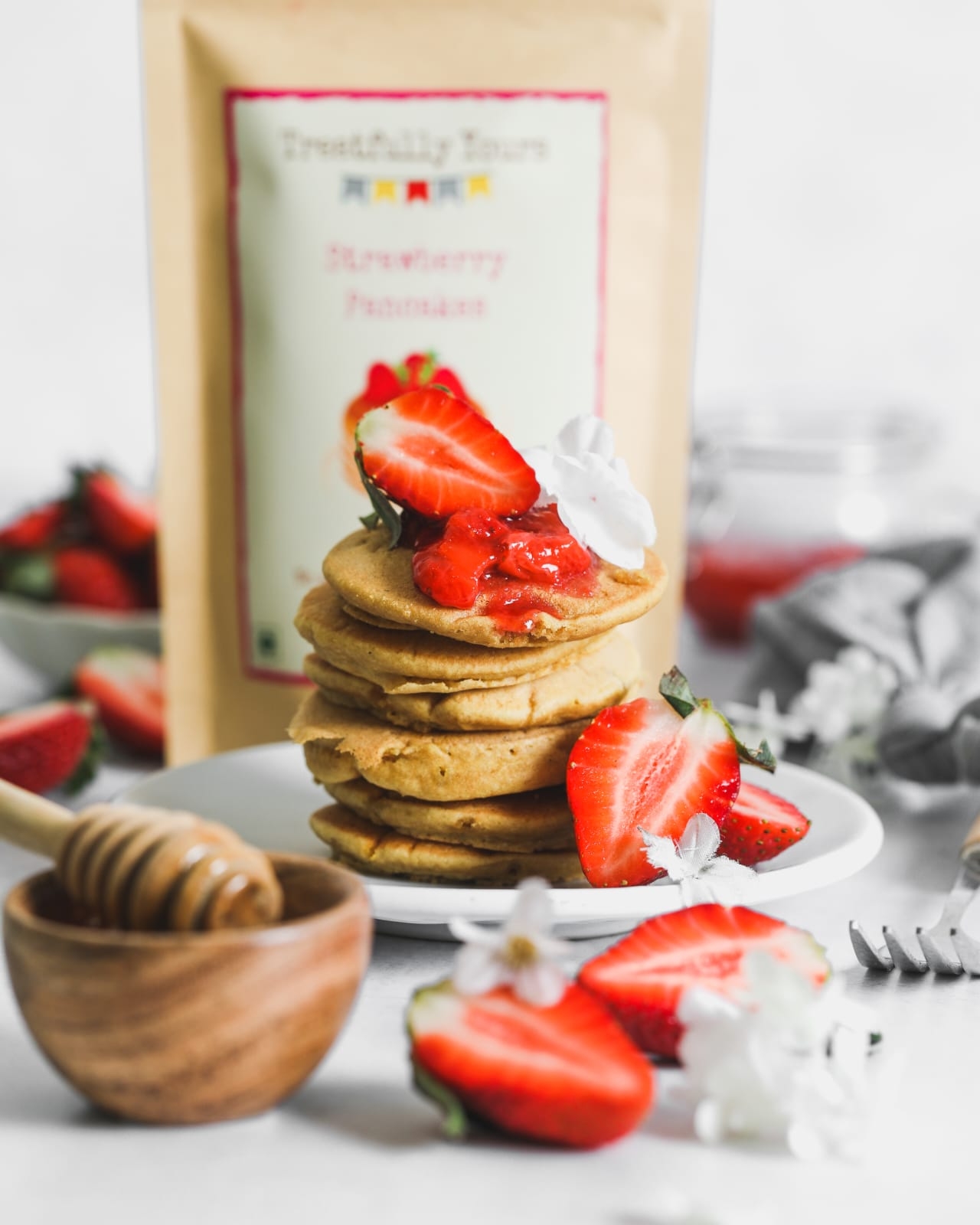 Strawberry pancake mix