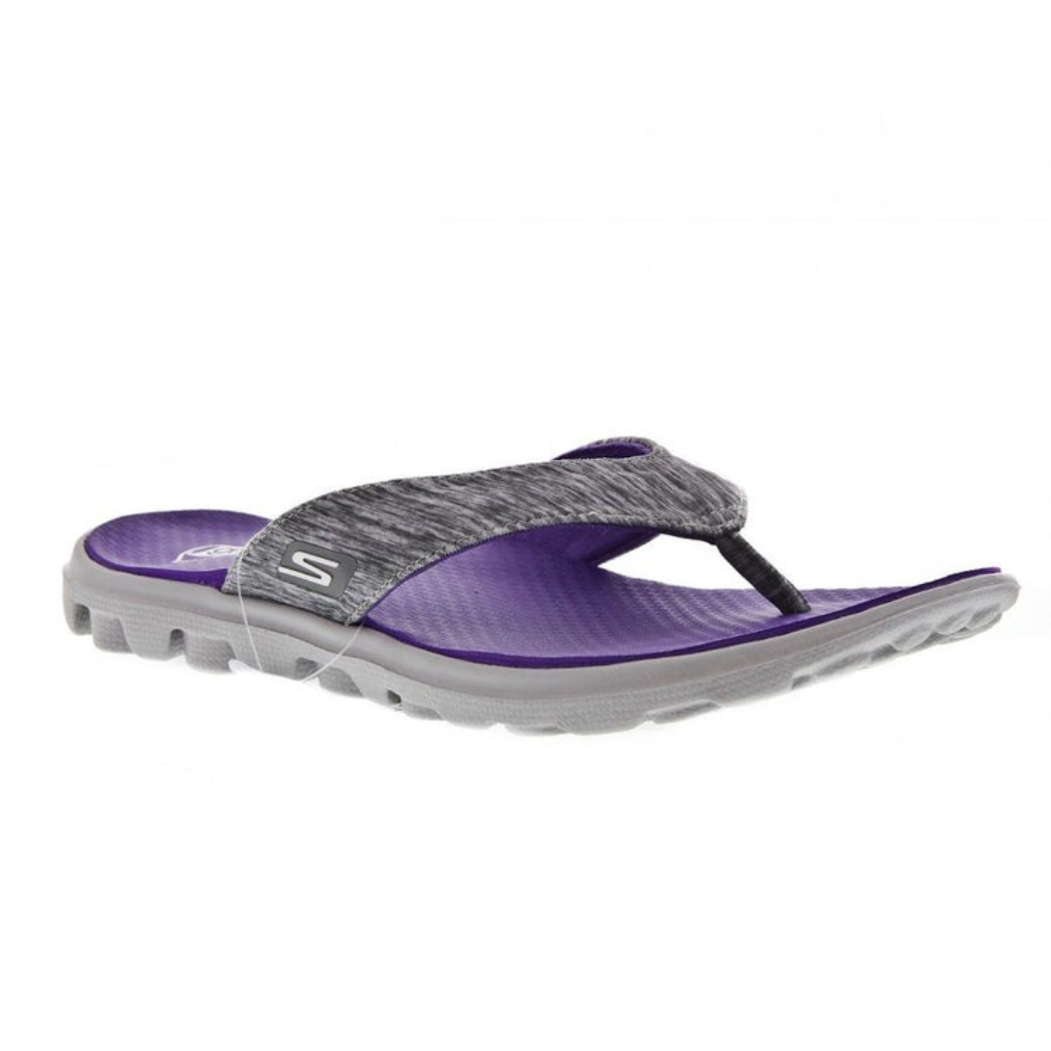 Skechers Women's Grey/Purple Slippers_13631ID-GYPR