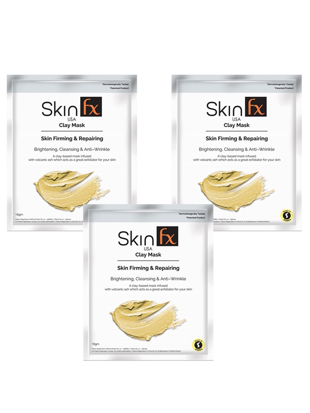 Skin Fx | Skin Fx Clay Mask Pack For Skin Firming & Repairing Pack of 3